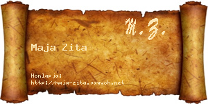 Maja Zita névjegykártya